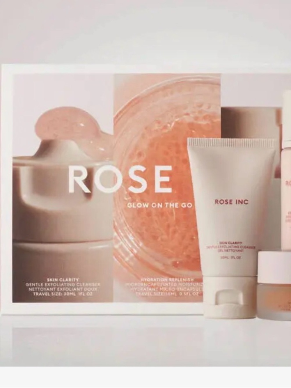 Rose Inc Glow On The Go Skincare Set